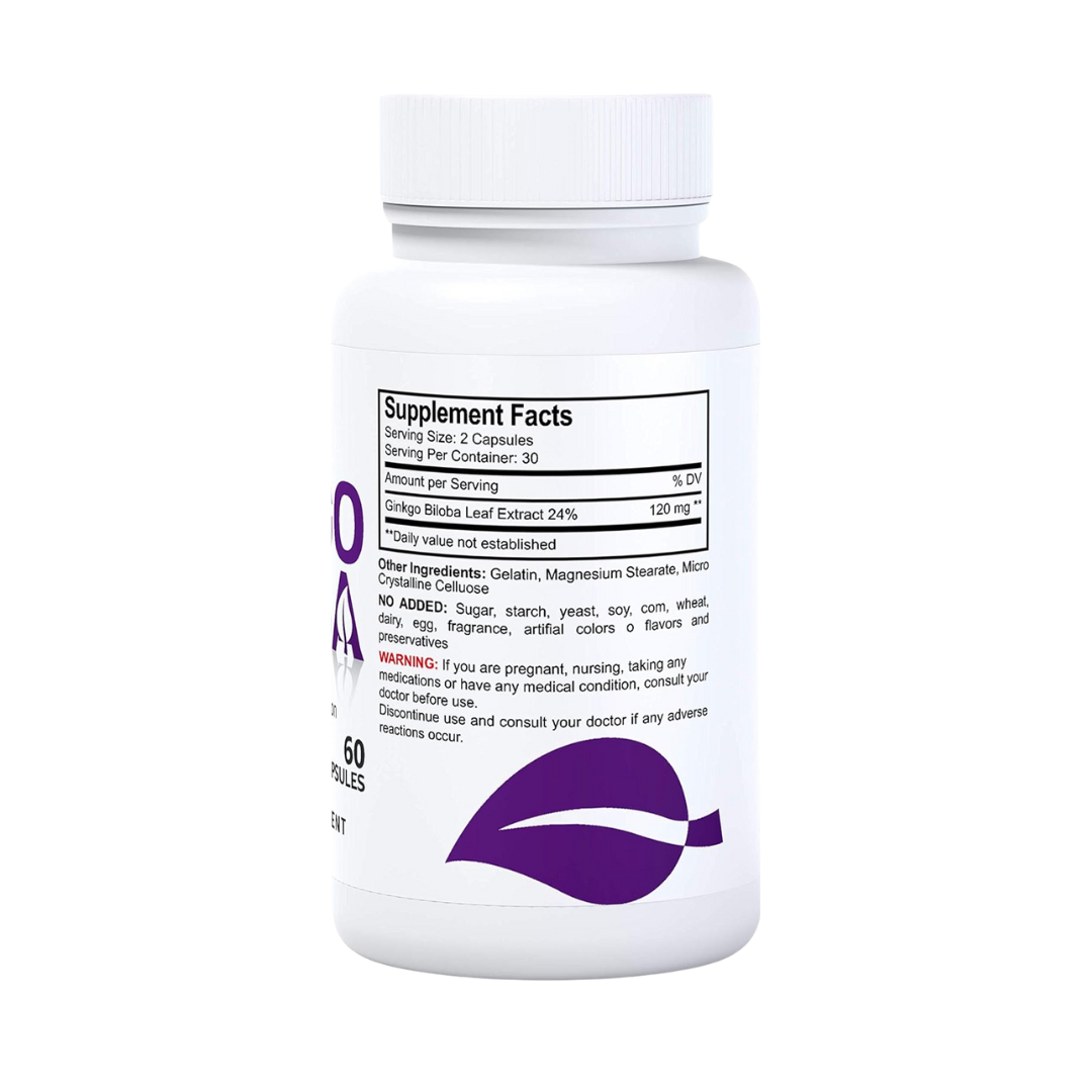 Ginkgo Biloba - 60 Cápsulas