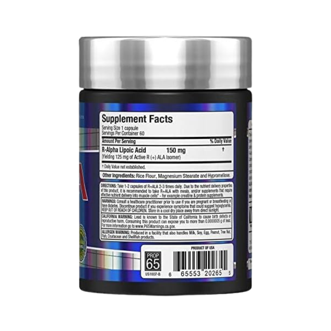 AllMax RALA (Ácido Lipoico R) - 60 Cápsulas