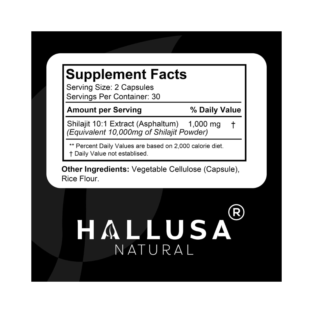 HallShilajit + Extract Fulvic Acid 60 Cápsulas