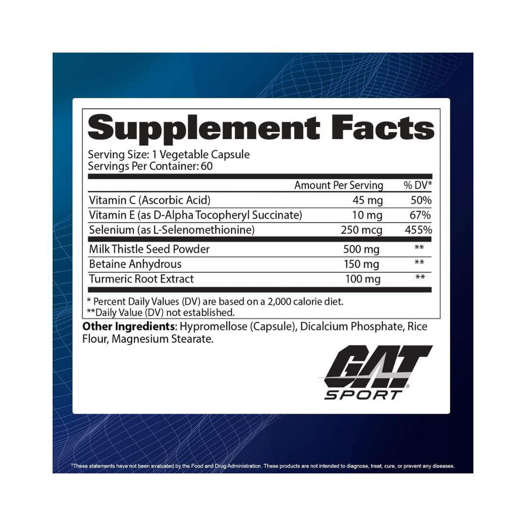 GAT Sport Essentials Liver Cleanse Multivitamínico - 60 Cápsulas