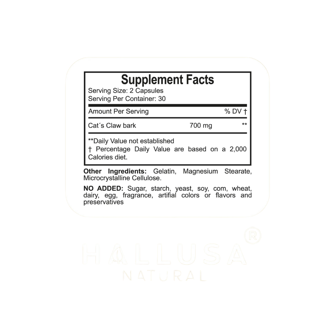 Cat's Claw Bark 60 Cápsulas