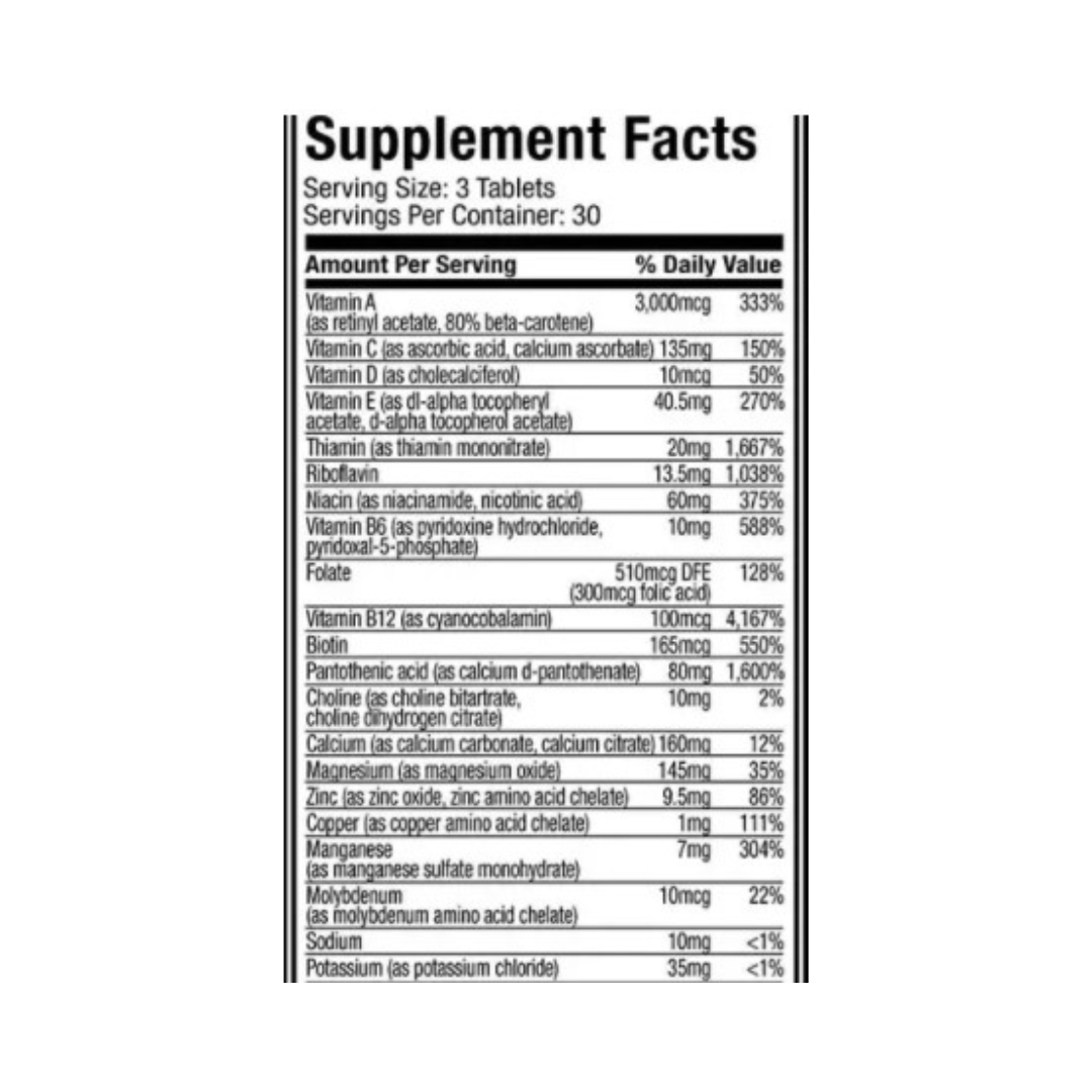 MuscleTech Platinum Multivitamin 90 tabletas