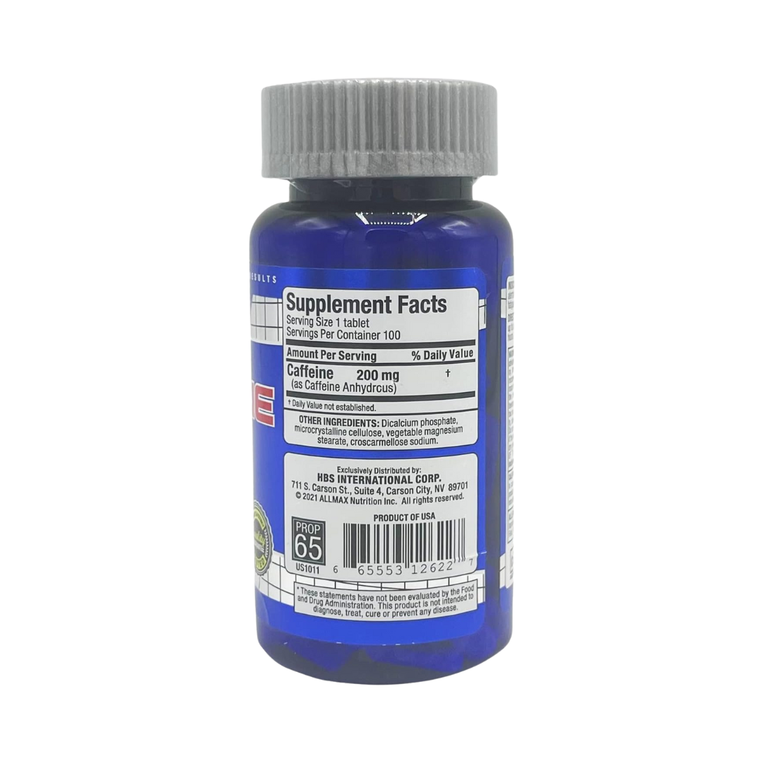 AllMax Cafeína 200mg - 100 Tabletas