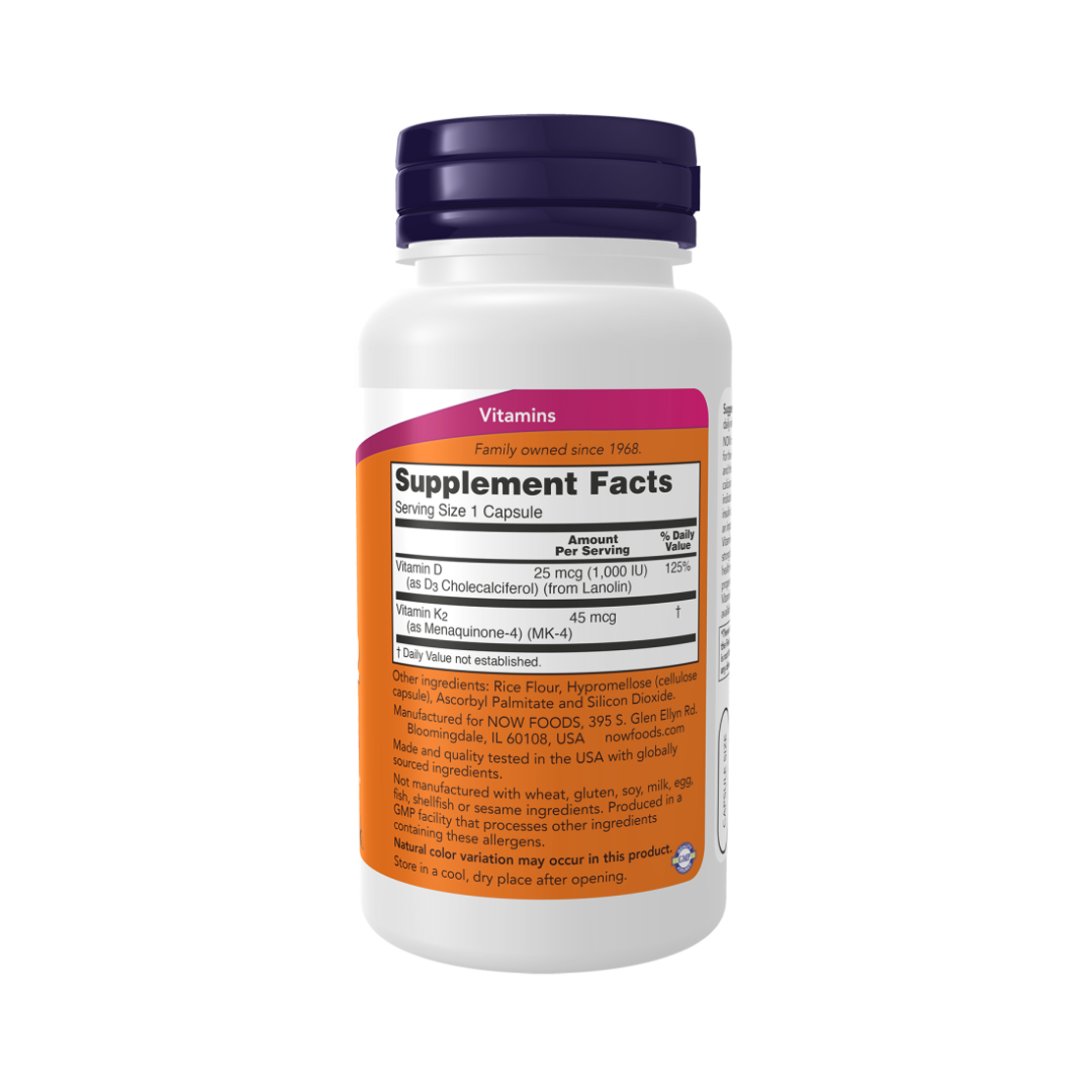 Vitamina D3/K2 1,000 IU