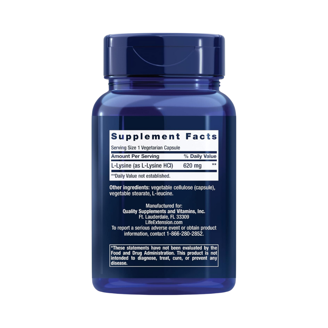 L-Lysine 620mg - 100 Cápsulas