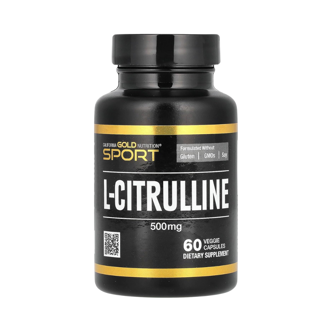 California Gold Nutrition Sport, L-Citrulina, Kyowa Hakko, 500 mg, 60 Cápsulas Vegetales