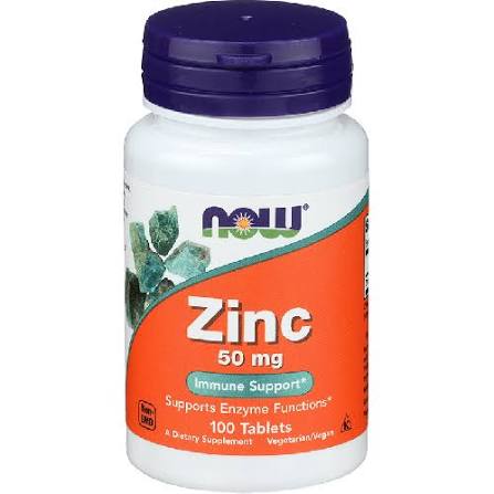 Now zinc 50mg 100tablets