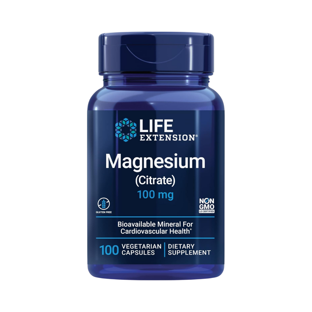 Magnesium Citrate 100mg - 100 Cápsulas
