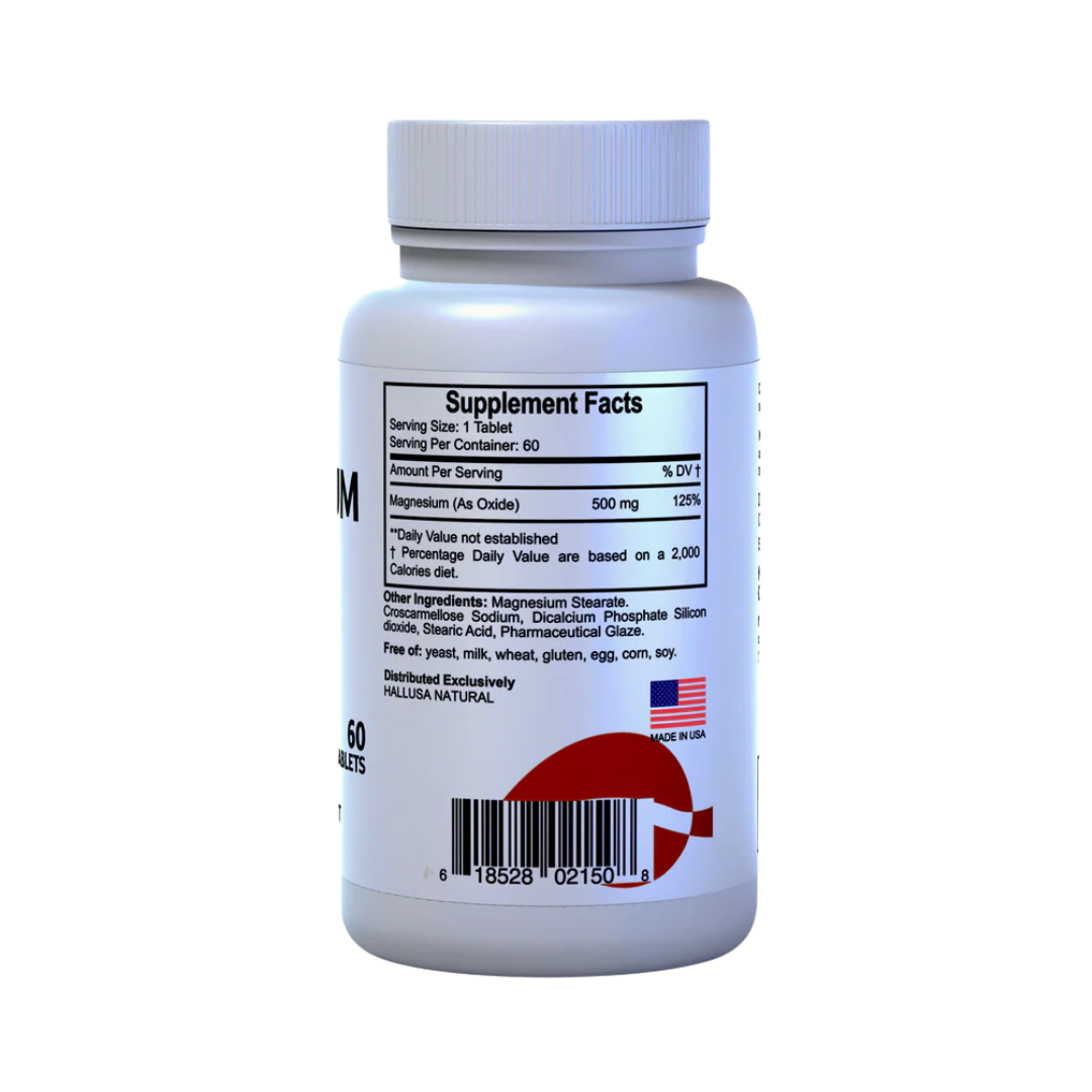 Hallusa Magnesium 500mg - 60 tabletas