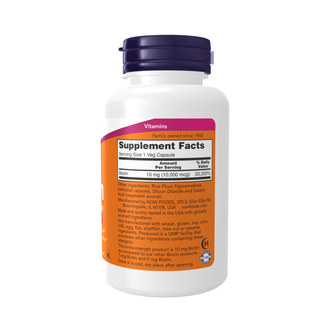 Now Biotin 10 mg-10,000 mcg