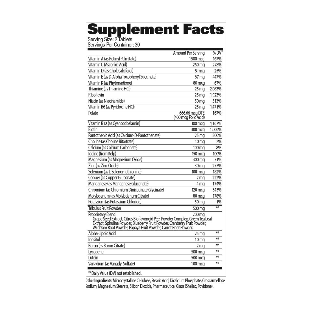 GAT SPORT Multi + Test - Multivitamínico Premium para Hombres 60 Tabletas